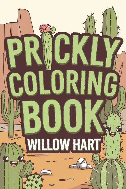 Prickly Coloring Book: 50 Whimsical Cactus Designs to Color and Relax